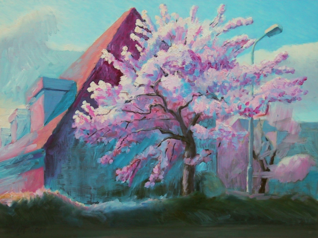 "Bloeiende bomen in Heelsum I", 2001