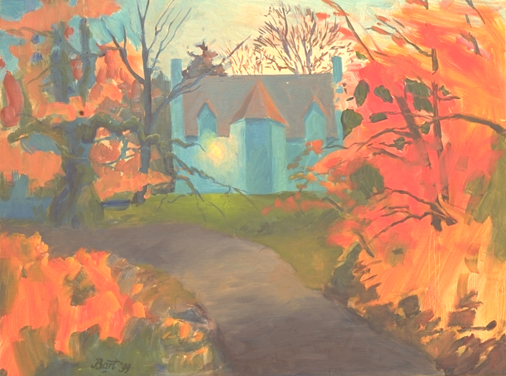 "Duno villa in blauw en oranje", 1999