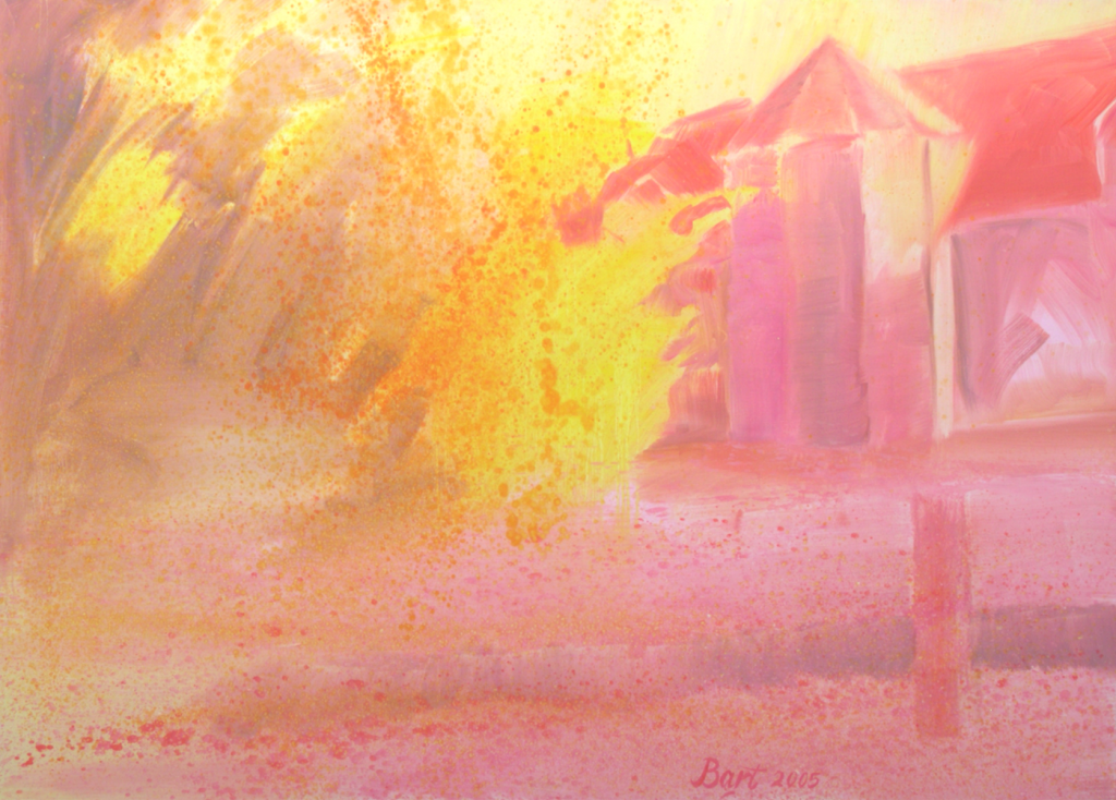 "Roze herfst bij de Duno villa II", 2005