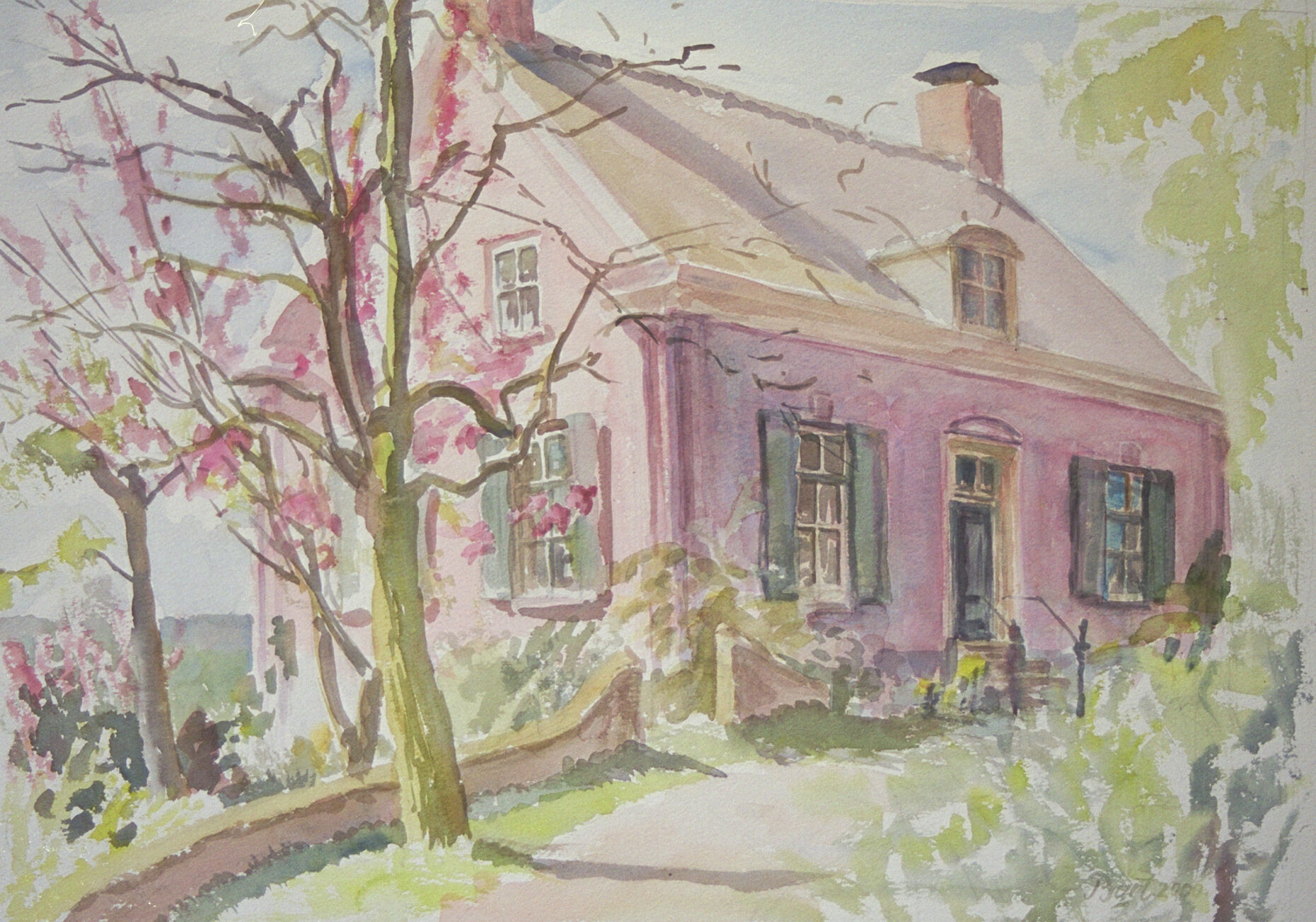 "Roze huis in Oosterbeek", 2000
