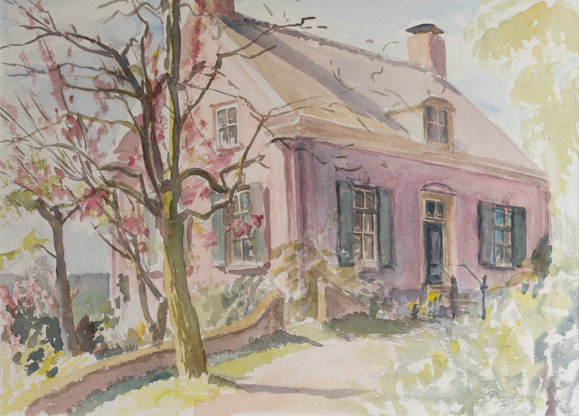 "Roze huis in Oosterbeek", 2000